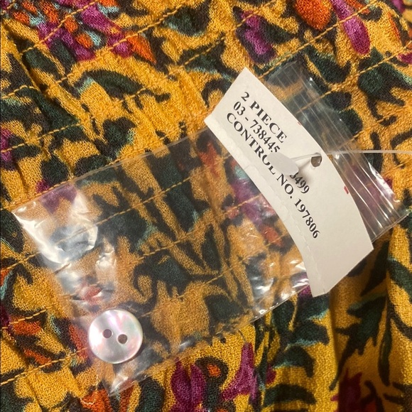 Cynthia Rowley Floral Yellow Maxi Skirt Size Xs - Picture 3 of 7